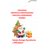PERCEPCJA WZROKOWA, ORIENTACJA PRZESTRZENNA, PAMIĘĆ