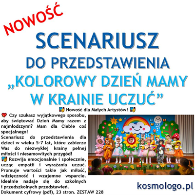 SCENARIUSZ  DO PRZEDSTAWIENIA  „KOLOROWY DZIEŃ MAMY W KRAINIE UCZUĆ”