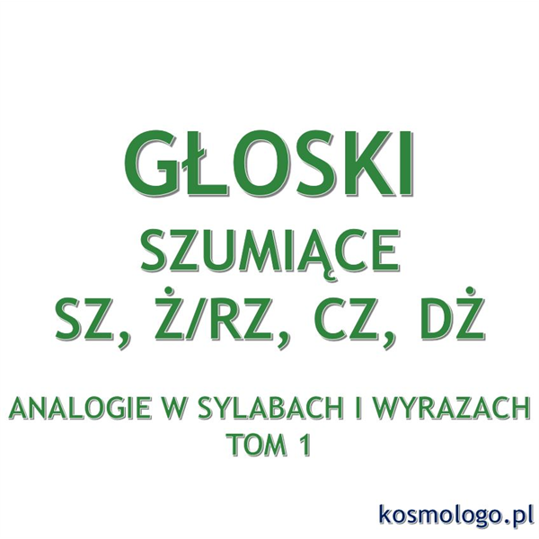 ANALOGIE W SYLABACH I WYRAZACH TOM 1 - GŁOSKI SZUMIĄCE SZ, Ż/RZ, CZ, DŻ