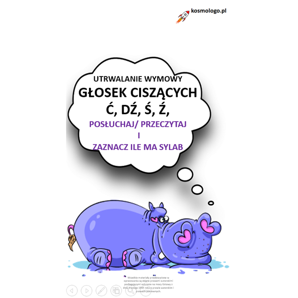GŁOSKI CISZĄCE Ś, Ć, Ź, DŹ